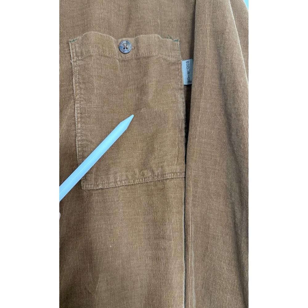 Woolrich Men's L Brown Corduroy Button Up Shirt Workwear - Picture 11 of 11